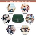thumbnail image 7 of Genuine Leather Saddle Bag for Women Fashion Small Satchel Large Capacity Purses Ladies Casual Crossbody Shoulder Bags, 7 of 7