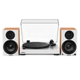 thumbnail image 1 of Fluance RT81 Elite High Fidelity Vinyl Turntable (White) with Ai41 Powered 5" Stereo Bookshelf Speakers (Lucky Bamboo), Diamond Stylus, Belt Drive, Built-in Preamp, 90W Class D Amplifier, Bluetooth, 1 of 8
