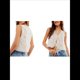thumbnail image 3 of Chaleco con Lazo Frontal para Mujer, Camiseta Sin Mangas con Bordado Floral Y2K, Cuello en V, Top Corto, Lindas Camisetas para Salir. L, 3 of 8