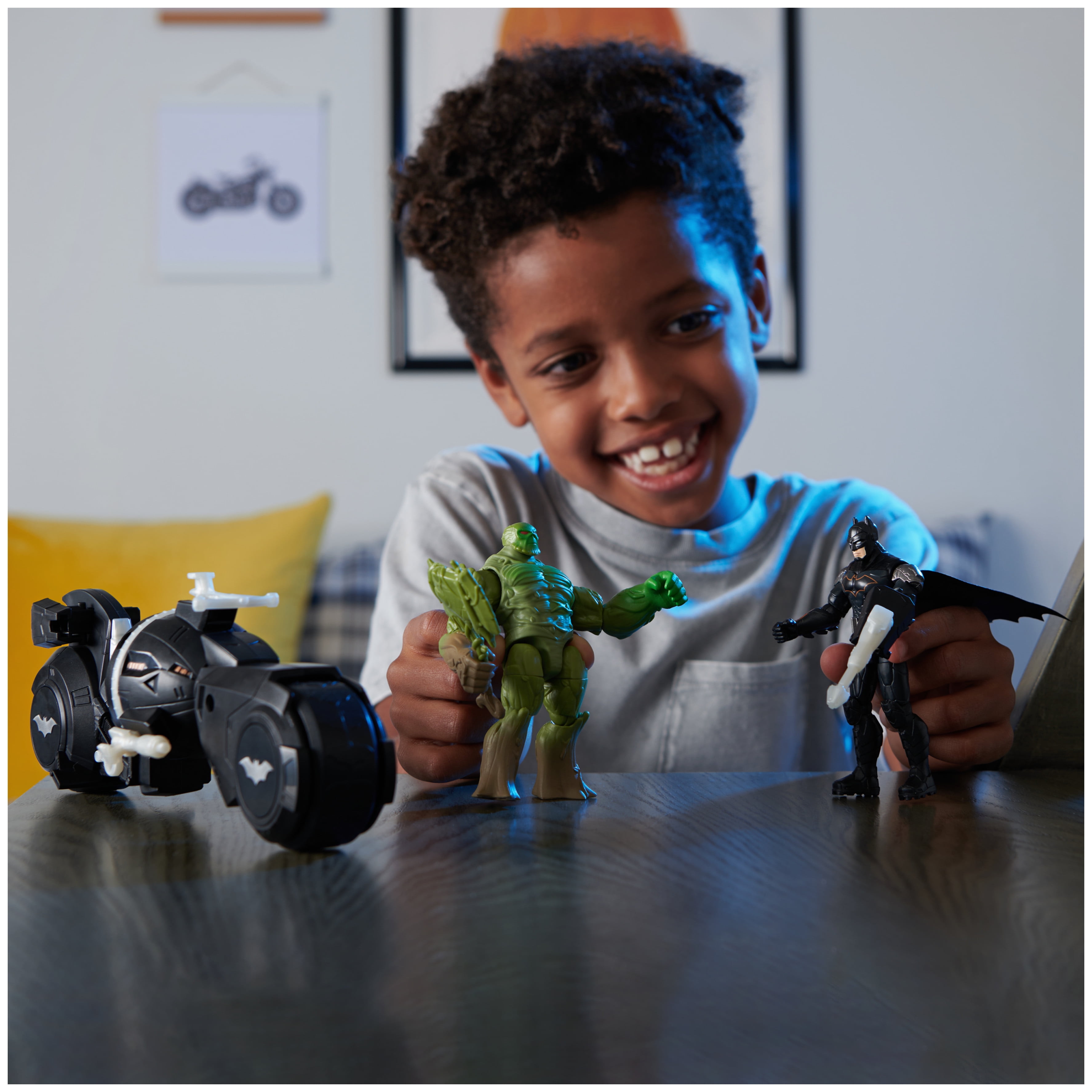 DC Comics, Batman and Swamp Thing Armory Attack Batcycle Set