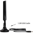 thumbnail image 2 of Edimax Wi-Fi 5 High Gain Dual-Band Adapter w/ Adjustable +4/6dBi Antenna, Wireless 802.11ac AC600  (2.4GHz/5GHz) USB Adapter, Win 11 Plug-n-Play, Mac OS 10.15, Linux, USB Cradle, EW-7811UAC, 2 of 4