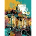 thumbnail image 1 of Nottingham City Modern Multicoloured Cityscape Unframed Wall Art Print Poster Home Decor Premium, 1 of 4