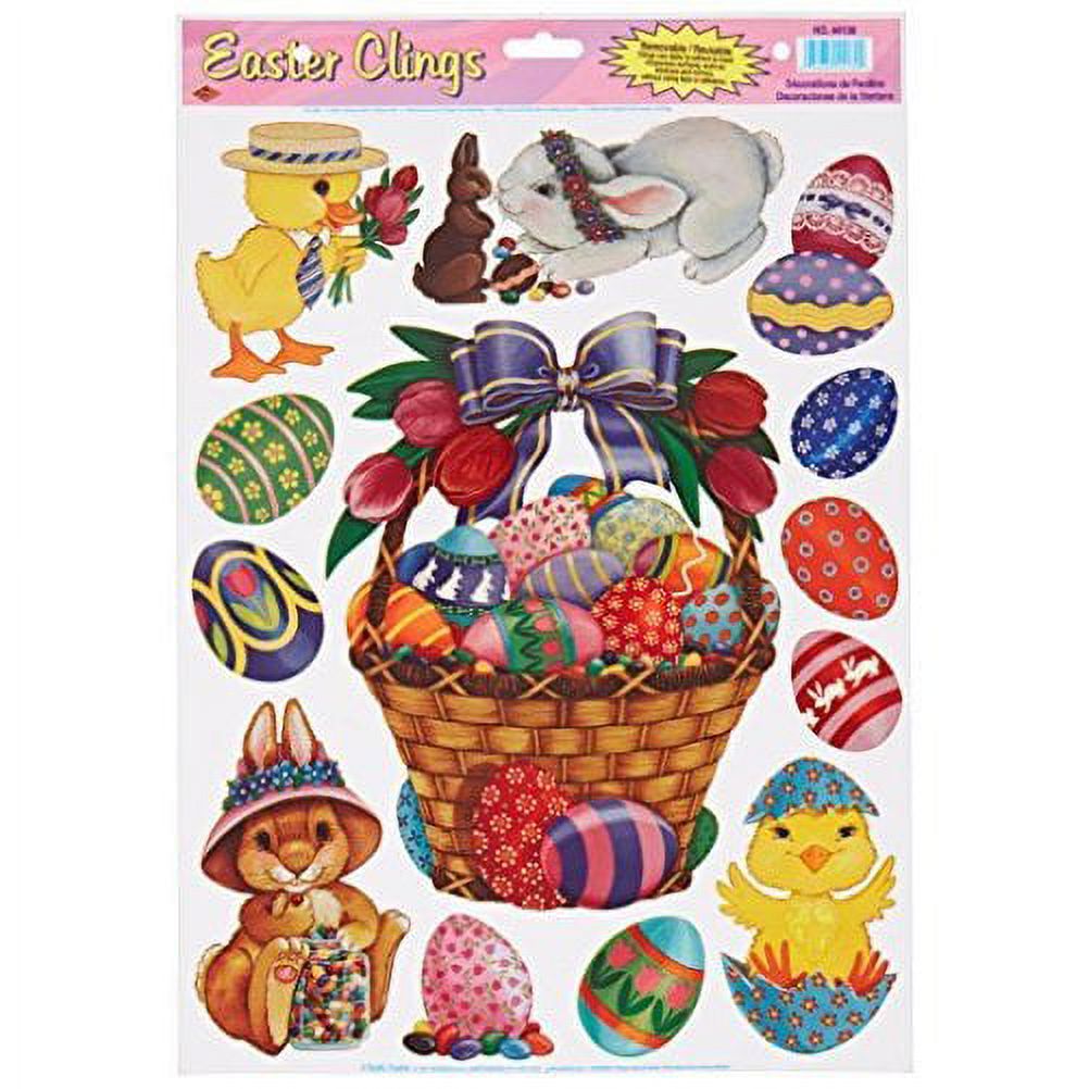 Easter Basket Friends Clings Decoration