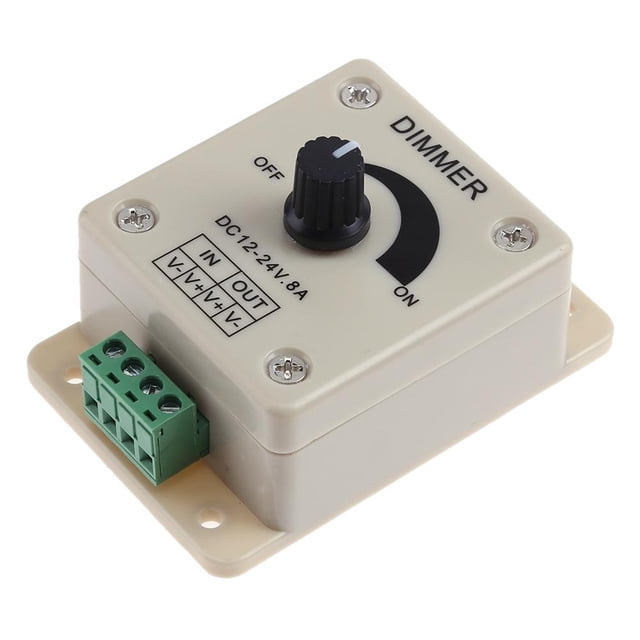 Hugtrwg 10 * interruptor atenuación LED 12-24V 8A controlador brillo ajustable