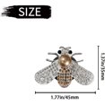 thumbnail image 2 of White and silver bee car vent clip, sparkling crystal car air freshener vent clip, cute incense diffuser car vent clip interior decoration charm accessories suitable for girls and women, 2 of 5