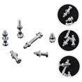 thumbnail image 3 of SHOWERORO Round Turntable Headshell Cartridge Mounting Kit Aluminum 6Pack, 3 of 7