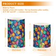thumbnail image 6 of Yayeee Flameless Candles with Remote Flickering Battery Operated Multi Color Changing, Vibrant Art Leaves Pattern, 6 of 7