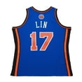 thumbnail image 3 of Men's-Mitchell & Ness Jeremy Lin Royal New York Knicks 2011-12 Swingman Jersey, 3 of 7