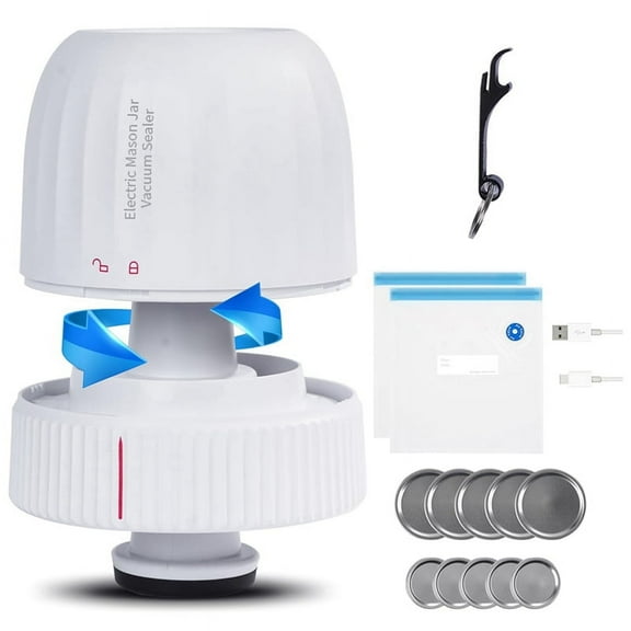 Electric Mason Jar Vacuum Sealer Automatic Vacuum Sealer for Wide&Regular Mouth Mason Jars for Jars for Food Storage A