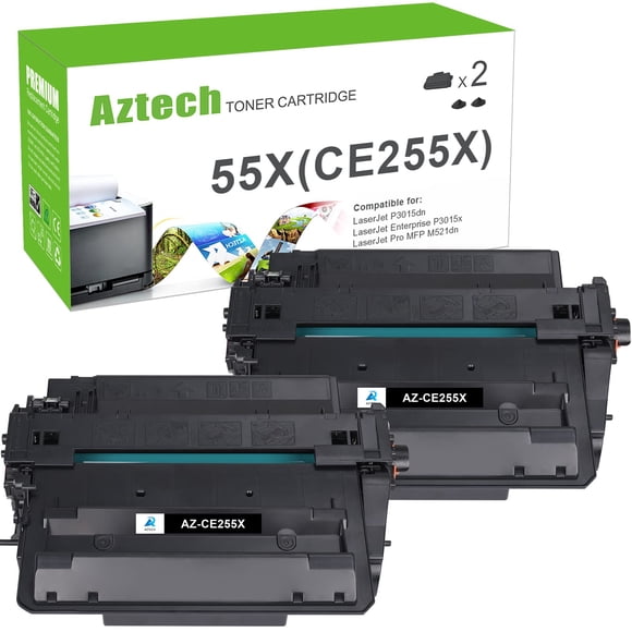 Cartucho de tóner Aztech compatible para HP CE255X 55X negro