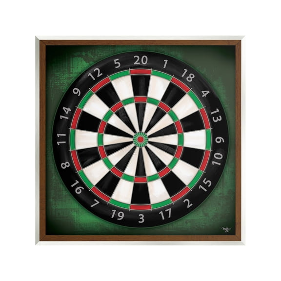 Stupell Industries Traditional Darts Game Sports Painting Unframed Art Print Wall Art, 12 x 12