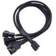 thumbnail image 5 of Paquete de cables de expansión para ventilador de enfriamiento con control de temperatura PWM, cable de computadora de uno a cuatro, chasis de malla de nailon, concentrador de uno a cuatro, 5 of 5