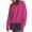 Hot Pink, variant on Lovskoo Sweaters for Women Trendy Casual Wear Style Long Sleeve V-Neck Sweater Hot Pink