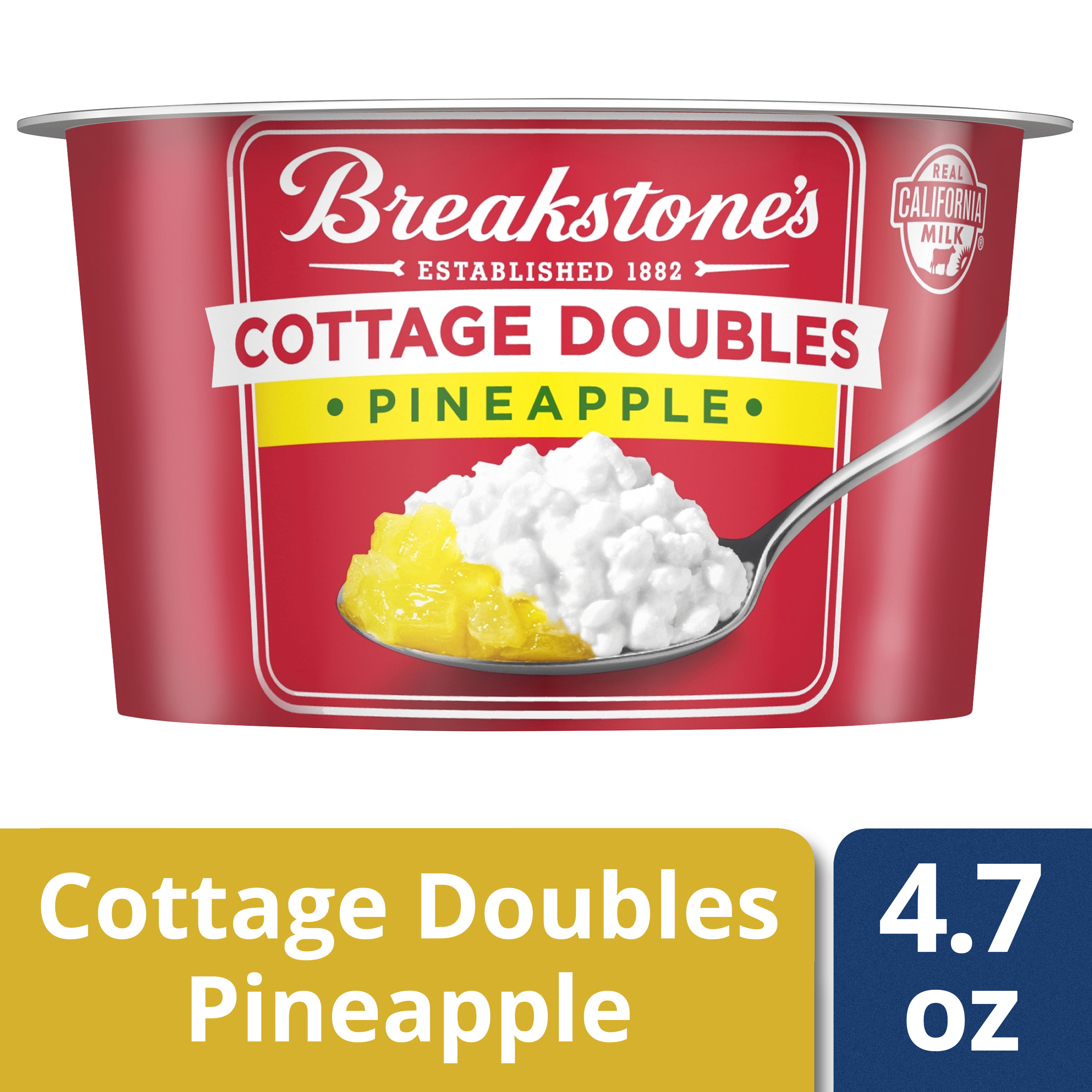 Breakstone S Cottage Doubles Pineapple Cottage Cheese 4 7 Oz Cup