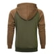 thumbnail image 3 of Sudaderas Con Capucha Para Hombre Sudaderas Con Capucha Color Block Patchwork Blend Fleece Pullover Sudaderas Con Bolsillo Kanga Odeerbi ODB-4, 3 of 4