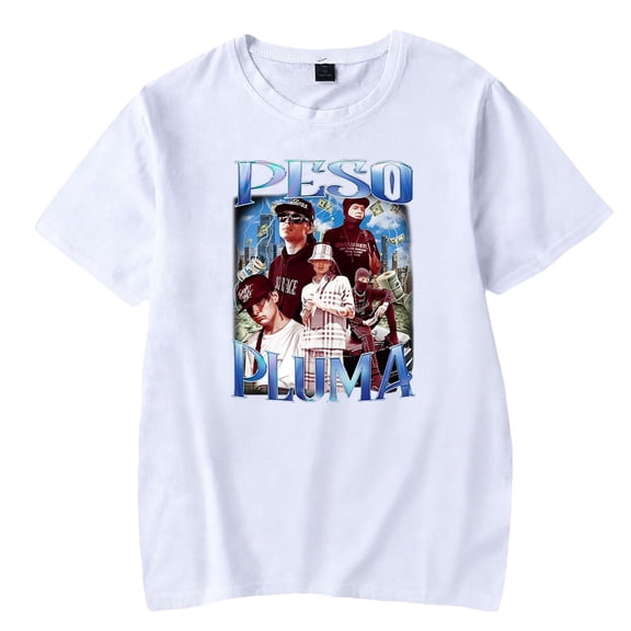Peso Pluma Rap Hip Hop Short Sleeve T-shirt Men Women Crewneck Fashion Casual Summer top