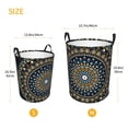 thumbnail image 5 of Fotbe Dot Mandala Laundry Basket with Handles, Waterproof Large Laundry Hamper, Wash Bag for Corner Dorm, Rolling Laundry Basket with Handles-Small, 5 of 8