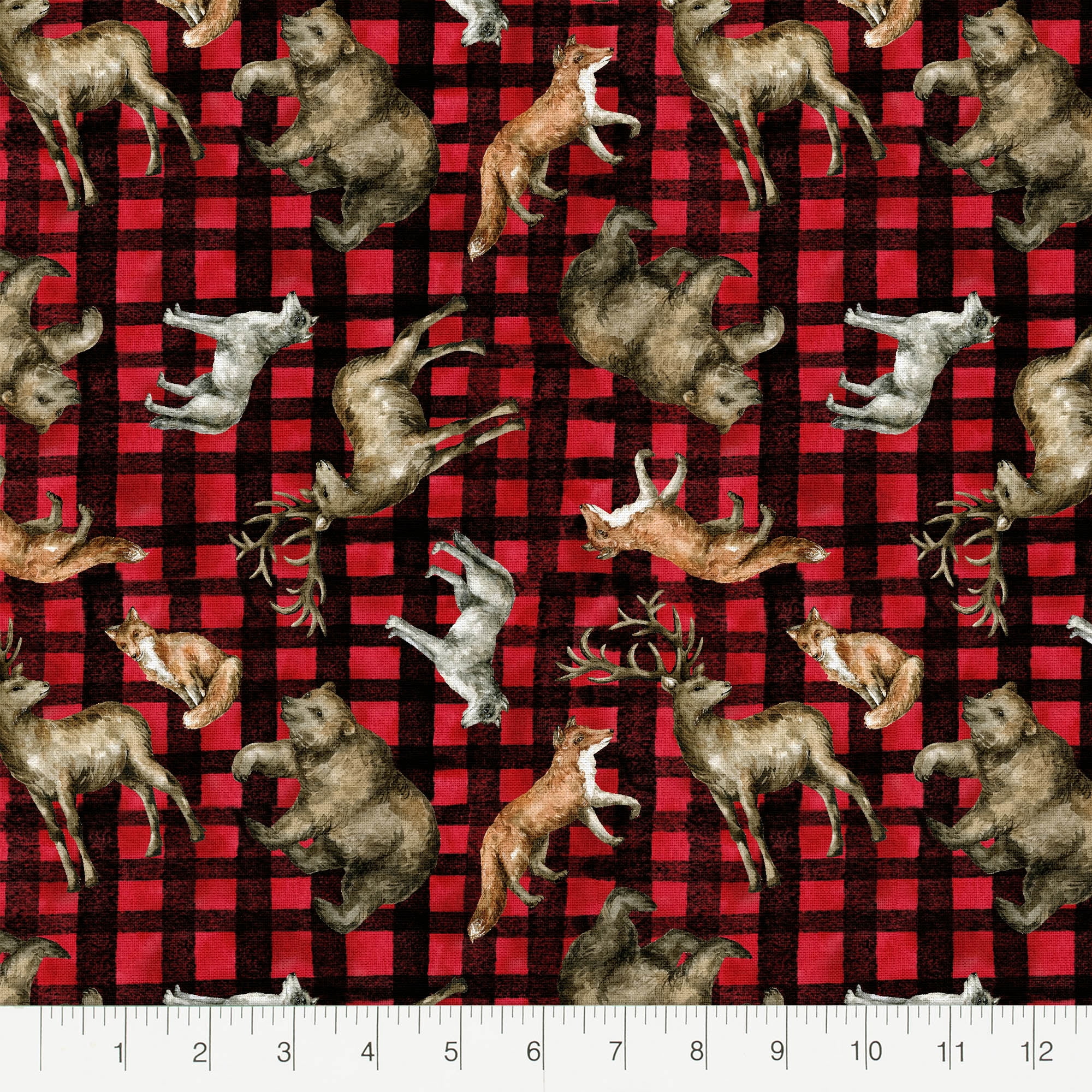 Fabric Editions 18"x21" 100% Cotton Fat Quarter Born to be Wild Precut Bundle, Multicolor 15 Piece