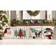 thumbnail image 2 of Juego de 4 fundas de almohada navideñas de 18 x 18 pulgadas, decoraciones navideñas de estilo rústico, muñeco de nieve, Papá Noel, árboles de granja, camión, rayas, decoración navideña gris, funda de, 2 of 8
