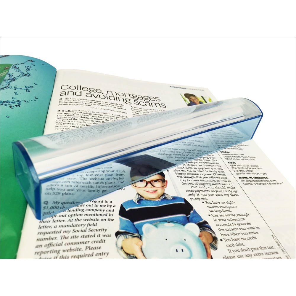 MagniPros 3X HandsFREE Large Magnifying Glass Bar MagnifierMagnifies