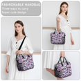 thumbnail image 6 of Butterfly and Purple Green Pattern Insulated Leakproof Lunch Box for Women, Large Lunch Bag for Tween Teen Adult, Loncheras Para Mujer for Work Beach Travel Picnic Camping, 6 of 6