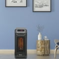 thumbnail image 5 of Small Space Heater, 1500/ 750W Portable Electric Infrared Heaters with Timer and Thermostat, Space Heater Fan with Remote Control for Office, Overheat and Tip-Over Protection, 3 Heat Settings, L2748, 5 of 9
