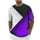 thumbnail image 1 of Mens Camisas de Manga Corta Impresión Casual Deportes Cuello Redondo Blusa, Poliéster Ligero para la Primavera Verano Al Aire Libre Uso Diario, 1 of 4