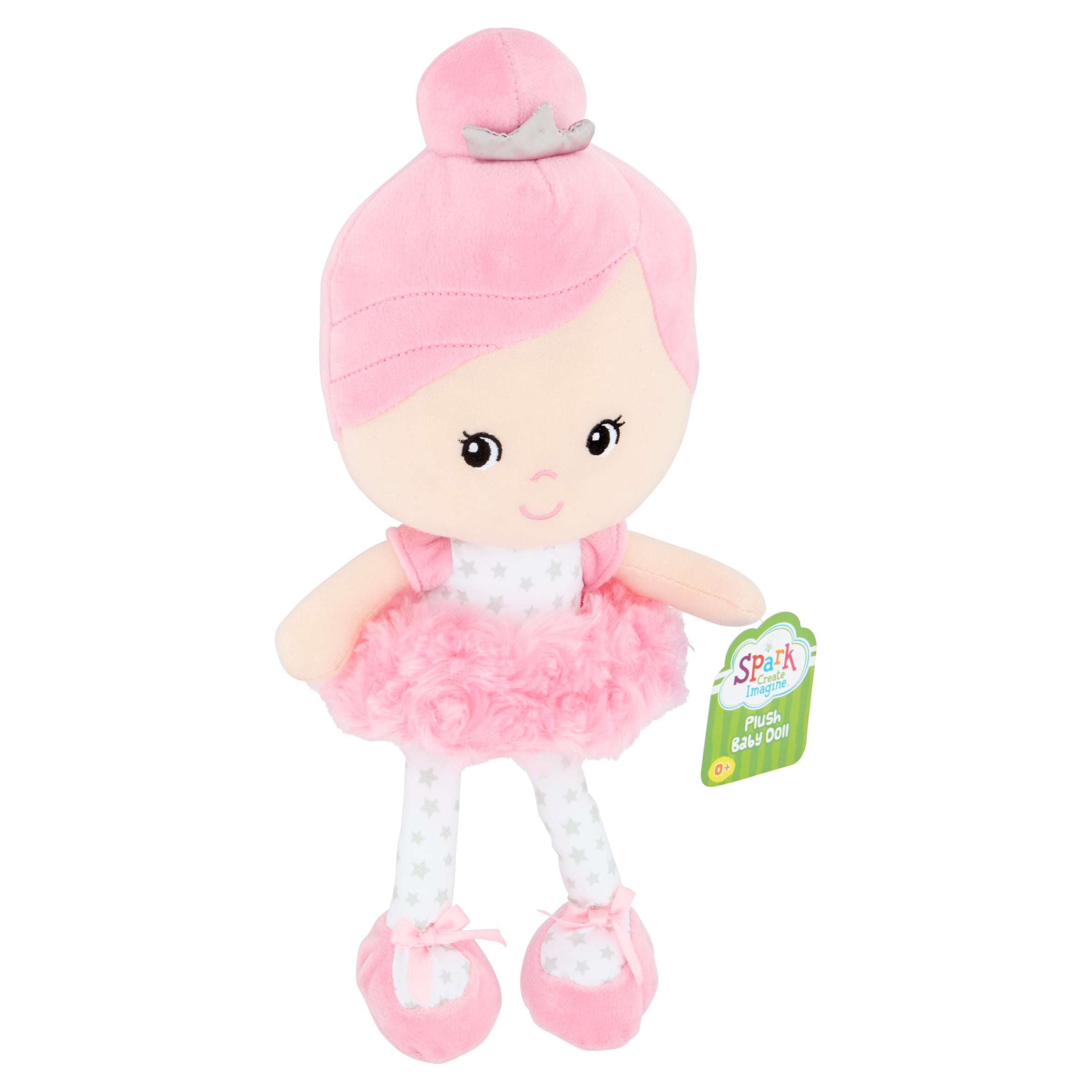 baby doll with pink hair