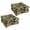 Hadia Franco Noir, variant on Blazing Needles 19-inch Square Tufted Indoor/Outdoor Chair Cushion - 19" x 19" Farrington Terrace Grenadine