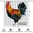 thumbnail image 3 of Chickens Print Shower Curtain Set Rustic Bathroom Set Farmhouse Rugs Toilet Lid Cover Bath Mat Farm Animals Shower Curtain, 3 of 8
