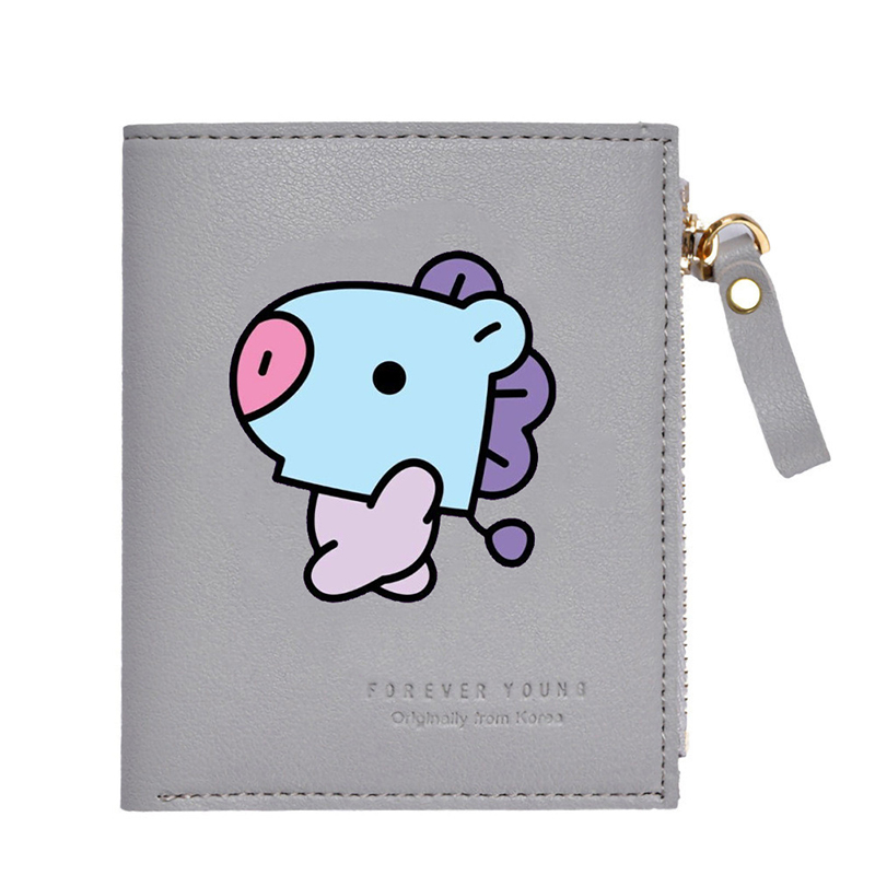 BTS Logo Leather Wallet