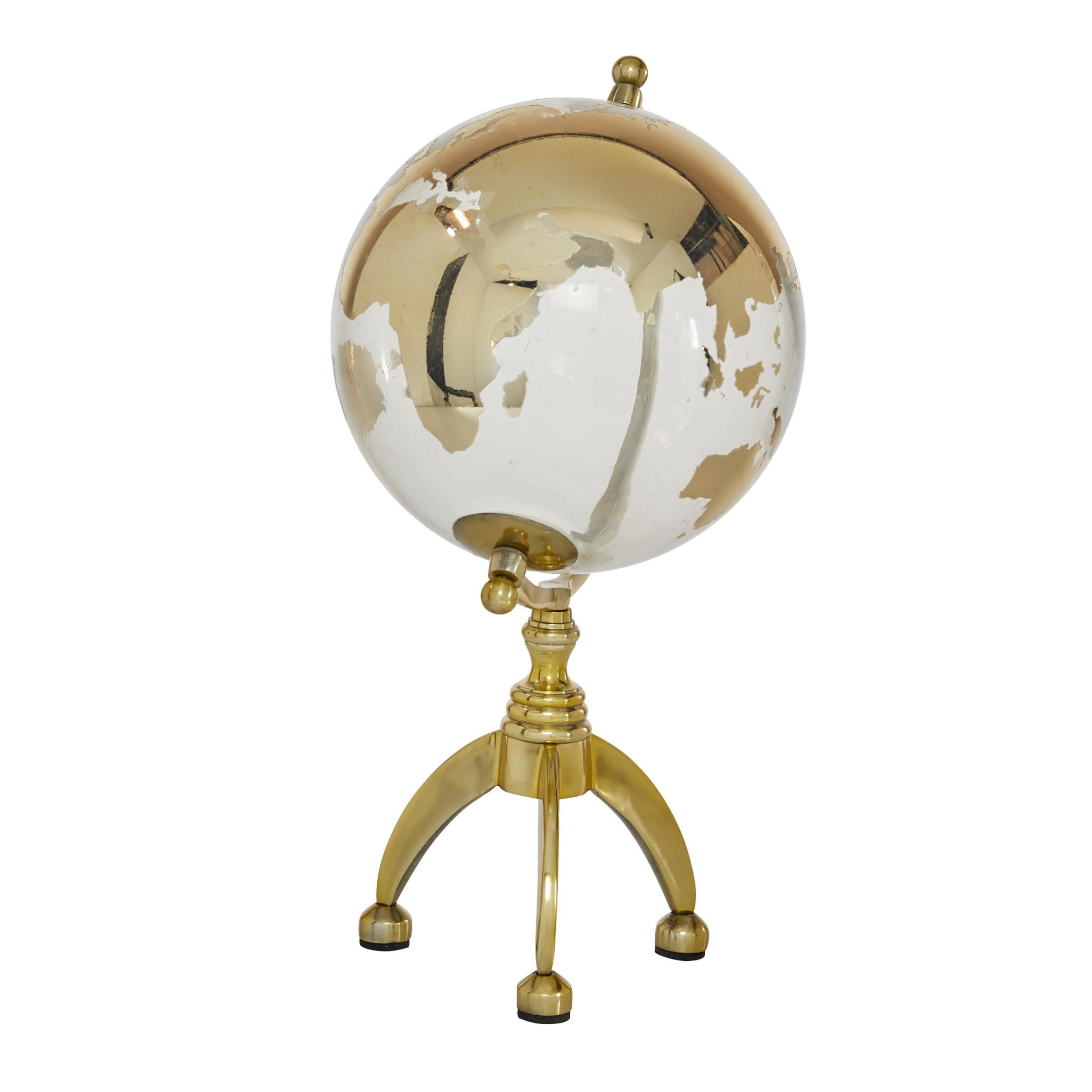 DecMode 8" Gold Globe with Tripod Base