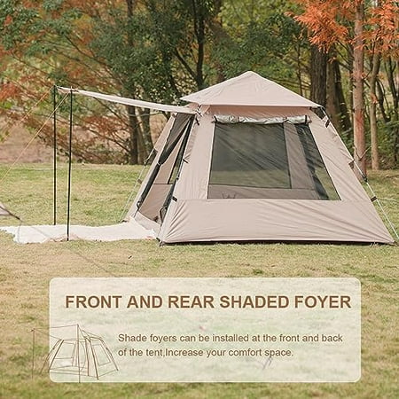 Camping Tent with Instant Setup Waterproof Tent 1-2 Person Easy Quick Setup Dome Family Tents for Camping