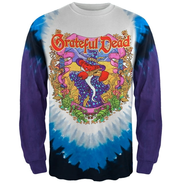 Grateful Dead - T-Shirt à Manches Longues Teinture sur Nœuds Lune Terrapin