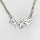 thumbnail image 1 of Collar colgante de espinas JAMW Hip Hop Rock plata Metal minimalista Unisex nuevo, 1 of 5