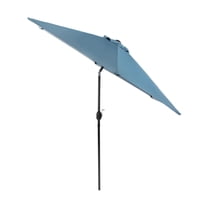 Greemotion Halo 9-foot Tilting Round UV 50  Market Umbrella (No Base) Light Sapphire