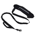 thumbnail image 2 of Hands-Free Reflective Dog Leash & Waist Bag Set, Black - Explosion-Proof Elastic Traction Rope with Removable Zipper Pouch for Phones, Keys & Poop Bags, Adjustable Neoprene-Nylon Blend Leash & Belt, 2 of 7