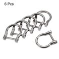 thumbnail image 3 of 23mm U Shape Horseshoe D-Rings Zinc Alloy Electroplated Silver Tone 6 Pack, 3 of 5