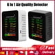 thumbnail image 2 of Detector de calidad del aire 6 en 1, PM2.5, PM10, HCHO, TVOC, CO, CO2, Monitor de formaldehído, WIFI opcional, probador de calidad del aire doméstico multifunción, 2 of 4