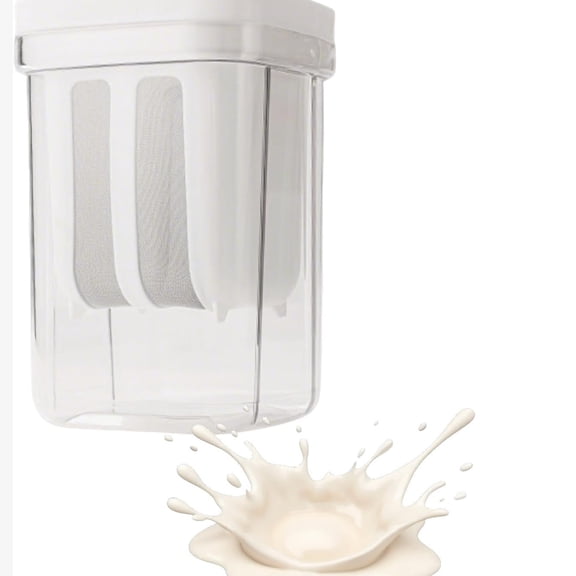 ACDANC 1300Ml Greek Yogurt Strainer with Fine Mesh Bag&Lid,Multi-Function Hung Curd Strainer for Whey Separation,Kefir Strainer for Nut Milk,Juice,And Tofu,Includes Cleaning Brush