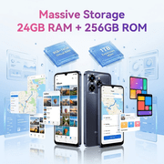 Unlocked Cell Phone 5G Smartphone OUKITEL C6 24GB(8+16expansion)+256GB 5150mAh Battery 50MP+5MP Mobile Phone for Urban Elites Daily Use
