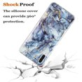 thumbnail image 3 of Allytech Compatible with Samsung Galaxy A70 Case, Marble Design Series Case for Women Boys Girls Soft Slim TPU Shockproof Cover for Samsung A70 6.7 (2019), Gray Marble, 3 of 5