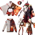 thumbnail image 2 of Disfraz de Cosplay de Genshin Impact Kazuha, vestido tipo kimono, trajes de mucama para adultos, hombres y mujeres, disfraz de Halloween, carnaval, traje de devolución gratuita, 2 of 5
