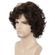 thumbnail image 1 of Peluca Yuehong para hombre, corta y rizada, marrón, para anime, cosplay, Halloween, 1 of 8