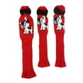 thumbnail image 3 of 3 Unids / set para la cabeza de golf de punto suave Set Pompom Headcovers Protection Accesorios de cuello largo para 1 3 5 Driver Fairway Wood Soledad Cubierta de la cabeza del palo de golf, 3 of 10