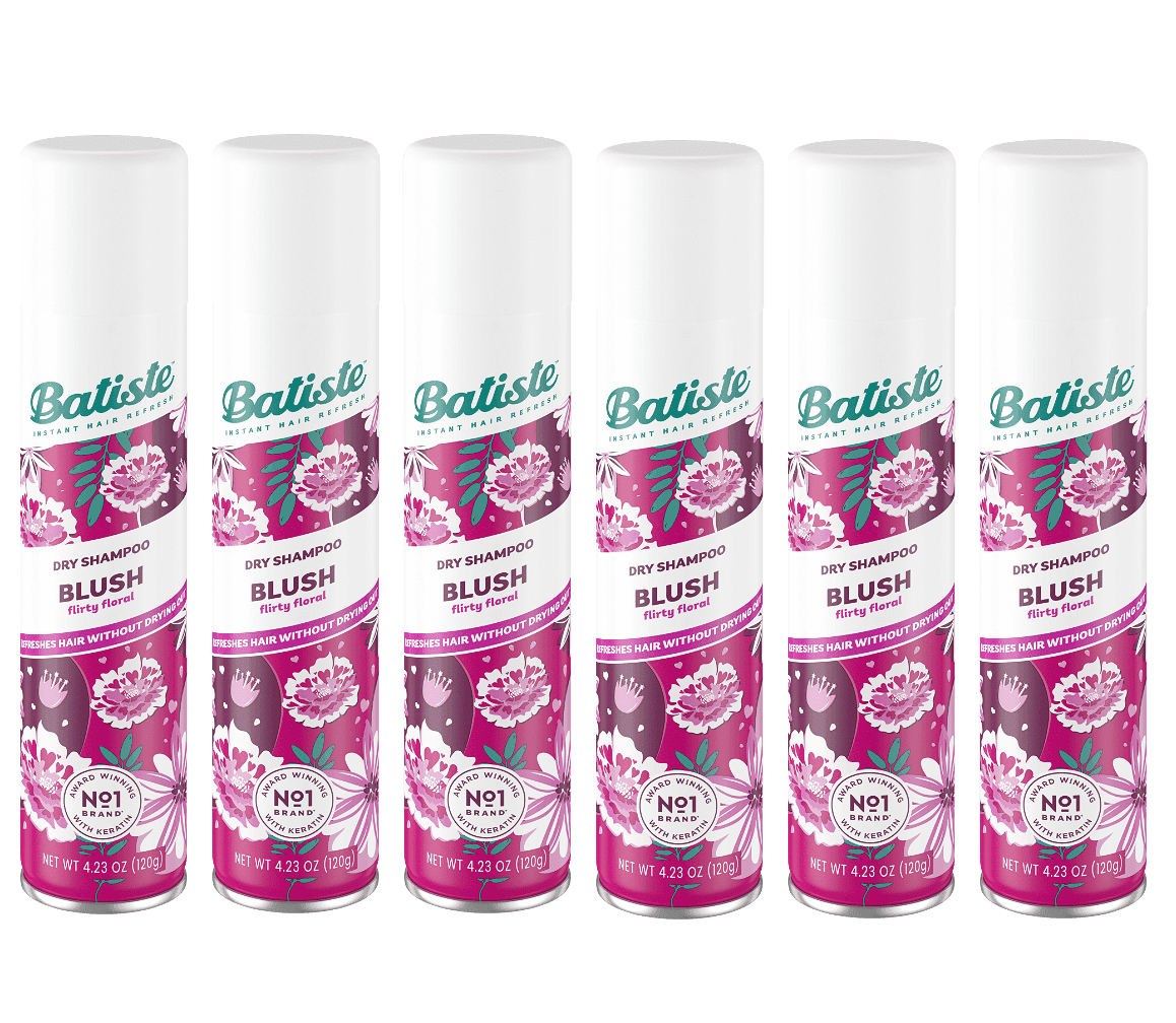 Batiste Instant Hair Refresh Dry Shampoo Floral & Flirty Blush, 4.23 oz