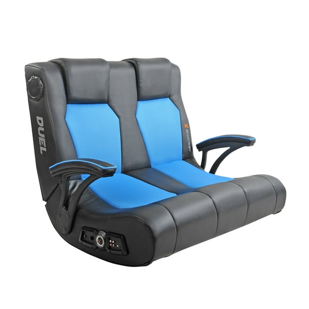 X Rocker Pro Series 2 1 Vibrating Leather Foldable Video Gaming Chair