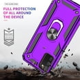 thumbnail image 5 of LeYi for Samsung Galaxy AO3s Case, Galaxy A03s Phone Case with [2 Pack] Tempered Protector, Magnetic Ring Kickstand Protective Phone Case for Galaxy A03S (6.5 Inch), Purple, 5 of 7
