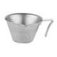 thumbnail image 2 of Taza medidora de acero inoxidable, taza para verter, 100 ml, accesorios para espresso, mini taza medidora. Retro plateado, 2 of 9