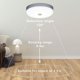 thumbnail image 2 of Luz de techo LED con sensor de movimiento 12W 1500LM 6500K Blanco frío IP56 Luz de techo LED redonda impermeable para escalera interior al aire libre Baño Garaje Corri, 2 of 5